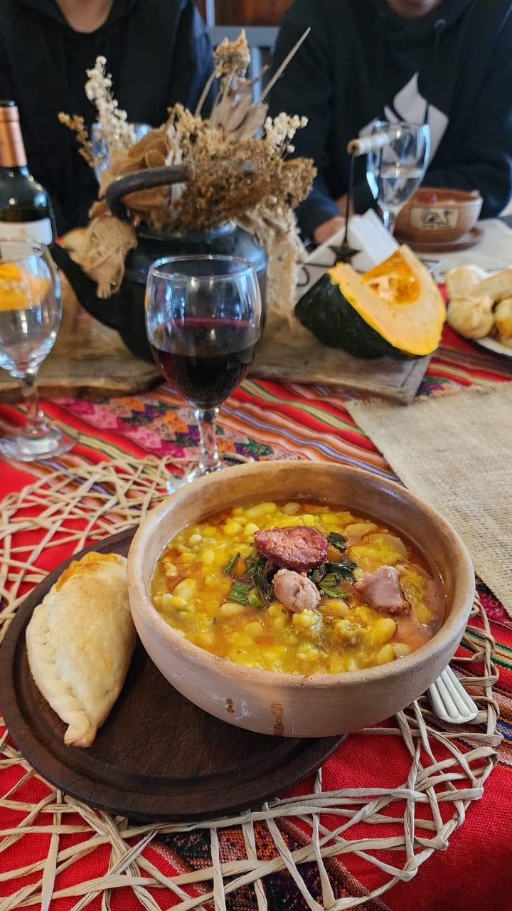 locro and wine