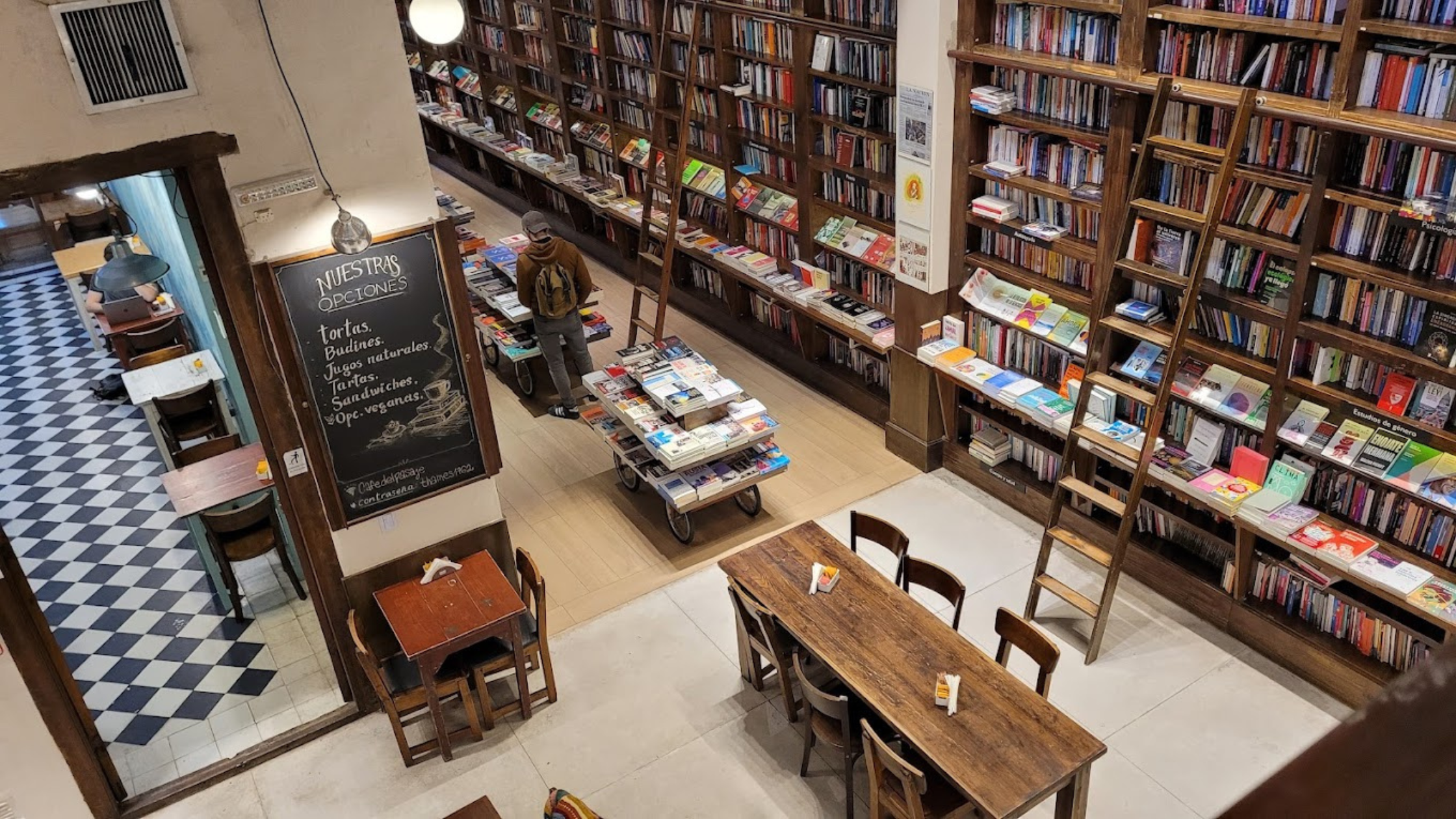 Enjoy a typical Argentine alfajor while reading a book at Eterna Cadencia