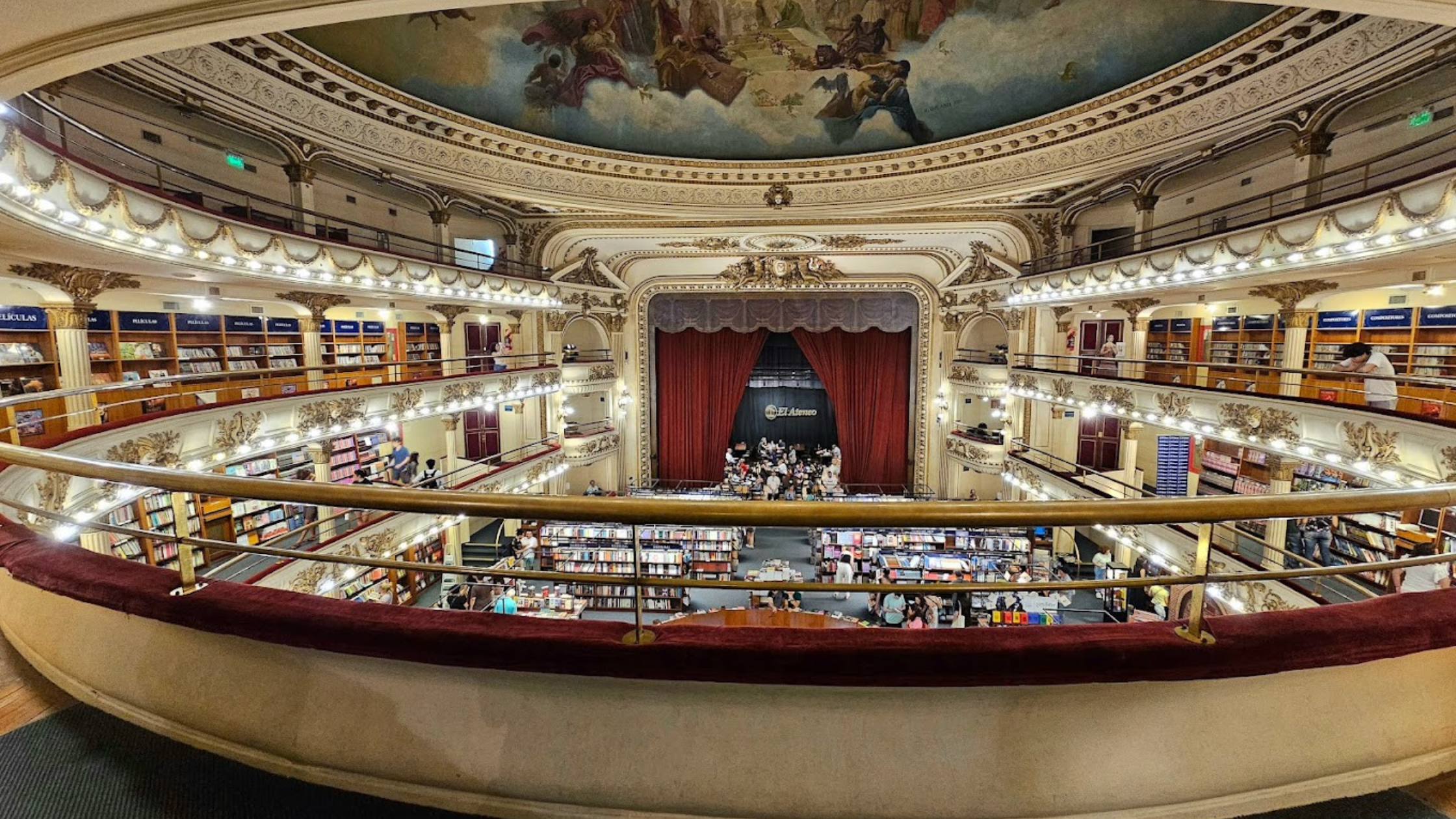 Voted one of the most beautiful bookstores in the world, the Ateneo Grand Splendid awaits you