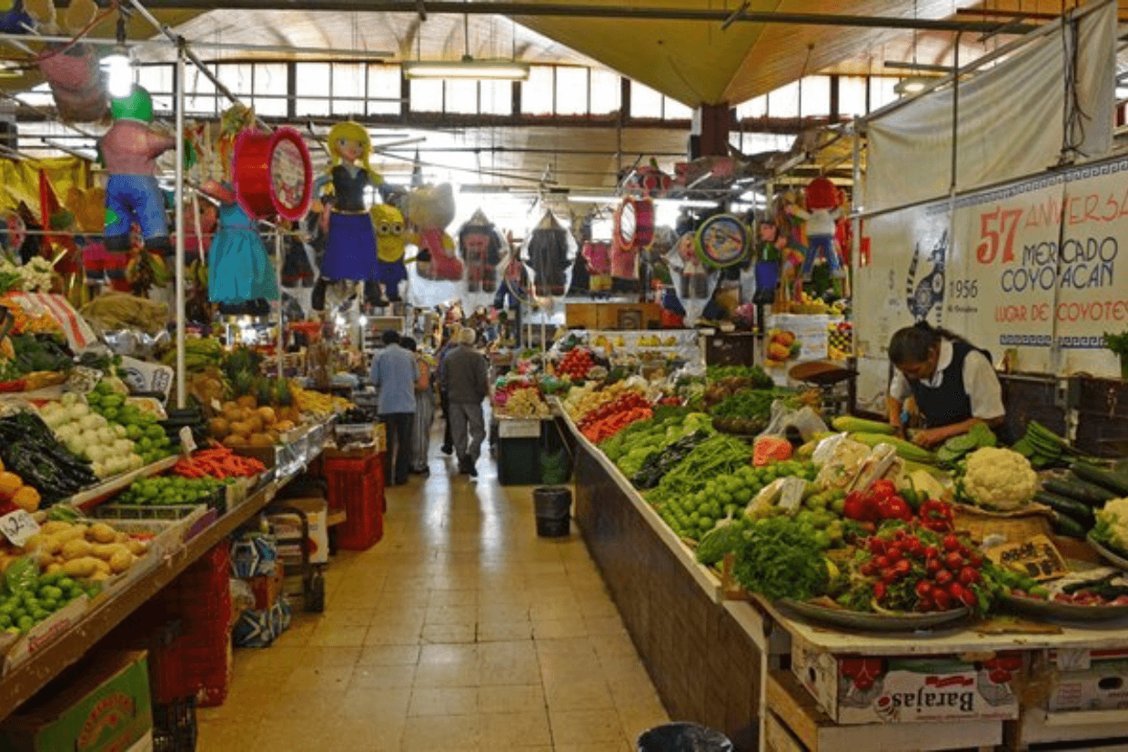 Explore all the arts and food of this market